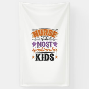 Halloween-Krankenschwester Spooktacular Kinder Vin Banner