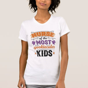 Halloween-Krankenschwester Spooktacular Kinder Vin T-Shirt