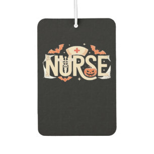 Halloween-Krankenschwester-Typografie � Gruseldesi Autolufterfrischer
