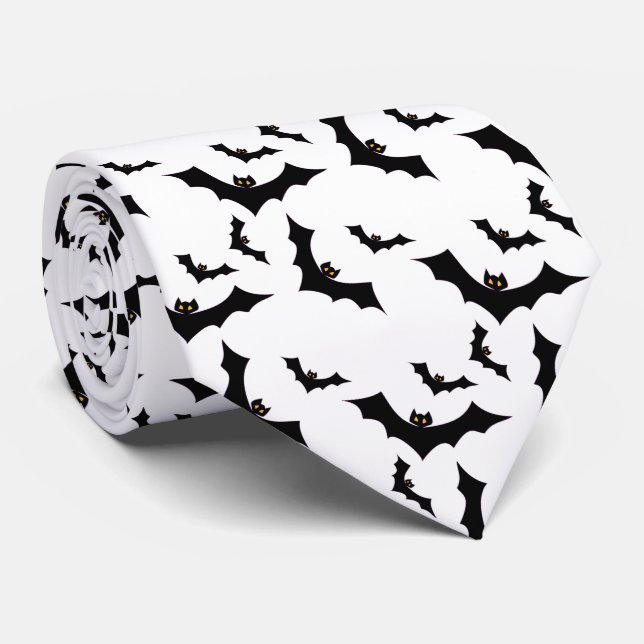 Halloween-Krawatte/Fledermäuse Krawatte (Gerollt)