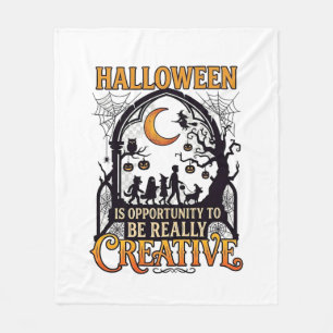 Halloween Kreative Kinder Silhouette Halbmond W Fleecedecke