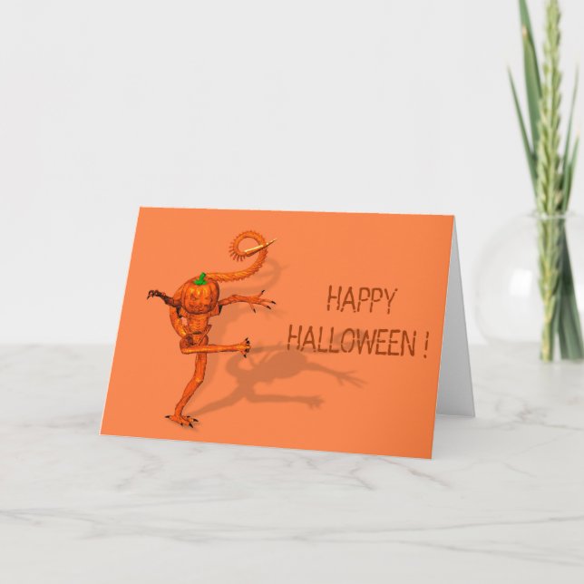 Halloween-Kreatur aus Galaxy Pumpkin Karte (Vorderseite)