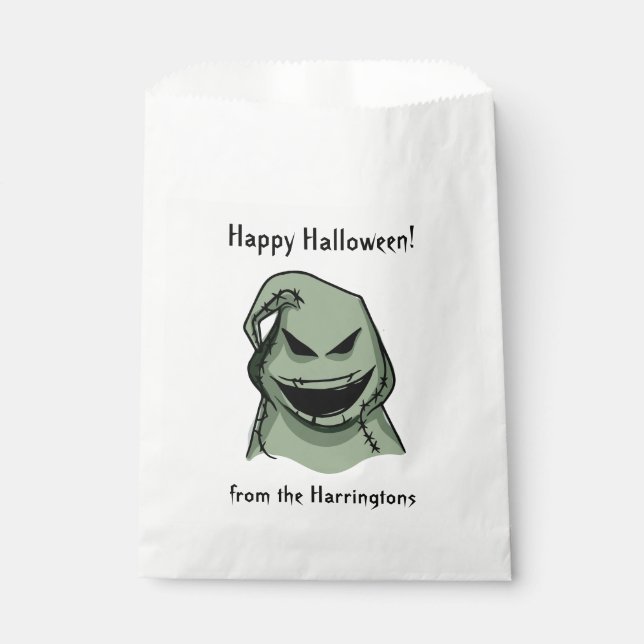 Halloween-Kreaturen 1/4 Texttaschen Geschenktütchen (Vorderseite)