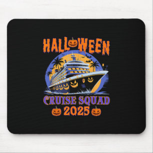 Halloween Kreuzfahrt-Team 2025 Grusel-Kürbis-Kreuz Mousepad
