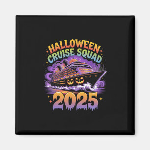 Halloween Kreuzfahrt-Team 2025 passende Familienkr Magnet