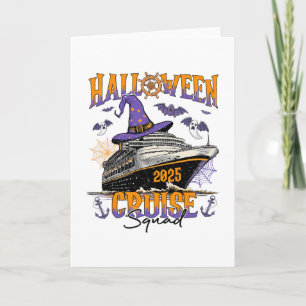 Halloween Kreuzfahrt-Team 2025 passende Kreuzfahrt Karte