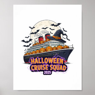 Halloween Kreuzfahrt Team 2025 passende Kreuzfahrt Poster