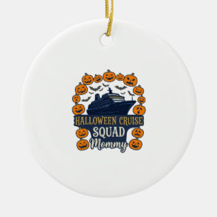 Halloween Kreuzfahrt Team Mami Schiff Kürbisse Fle Keramik Ornament