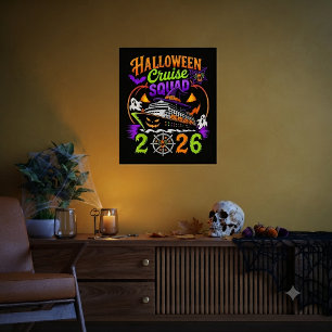Halloween Kreuzfahrt-Truppe 2026 passende Kreuzfah Poster