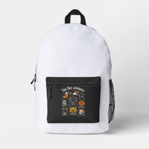 Halloween-Kritzeleien Die Saison Hexen-Design Bedruckter Rucksack