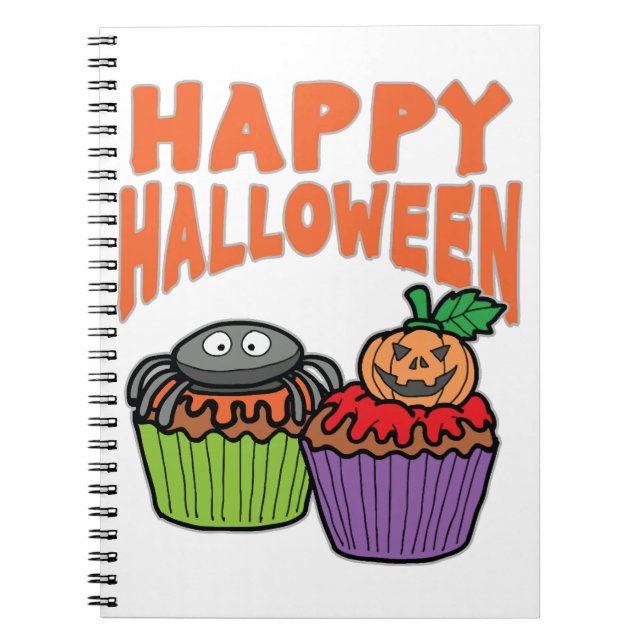 Halloween-Kuchen Notizblock (Vorderseite)