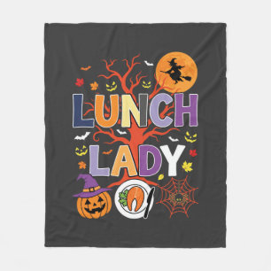 Halloween Küchenhexe Vektor Fleecedecke