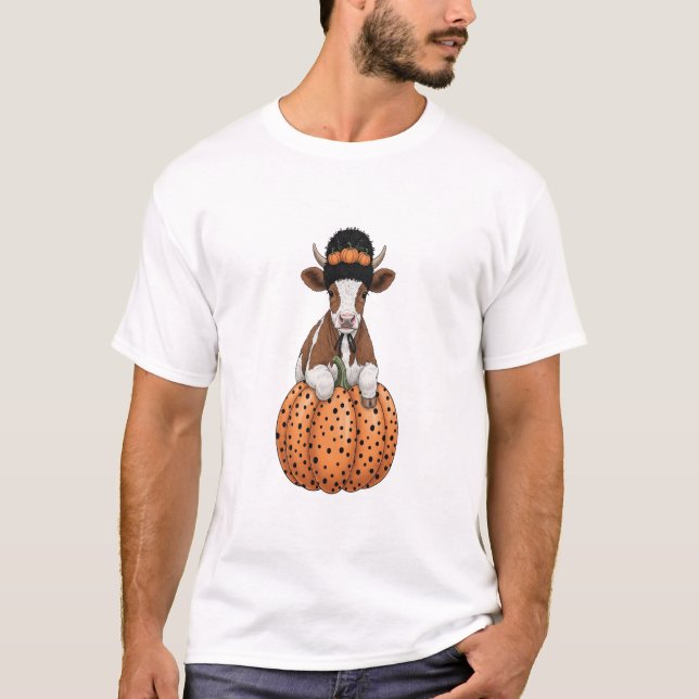 Halloween-Kuh 2 T-Shirt (Vorderseite)