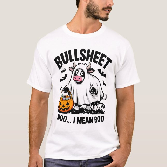Halloween-Kuh T-Shirt (Vorderseite)