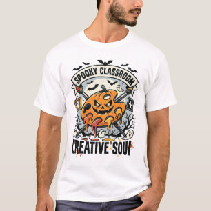 Halloween-Kunstlehrer Gruseliger Klassenraum T-Shirt