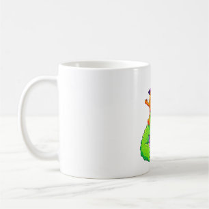 Halloween-Kürbis auf Monster-Duo Kaffeetasse