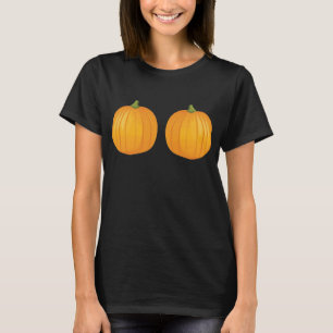 Halloween-Kürbis-Busen T-Shirt