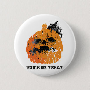Halloween-Kürbis Button