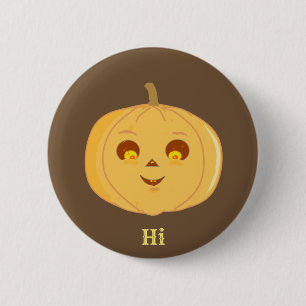 Halloween-Kürbis Button
