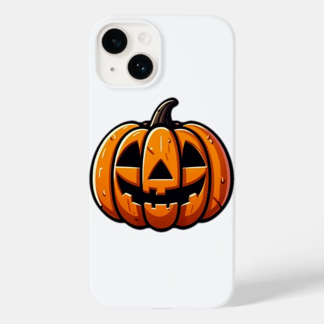 Halloween-Kürbis Case-Mate iPhone 14 Hülle (Rückseite)