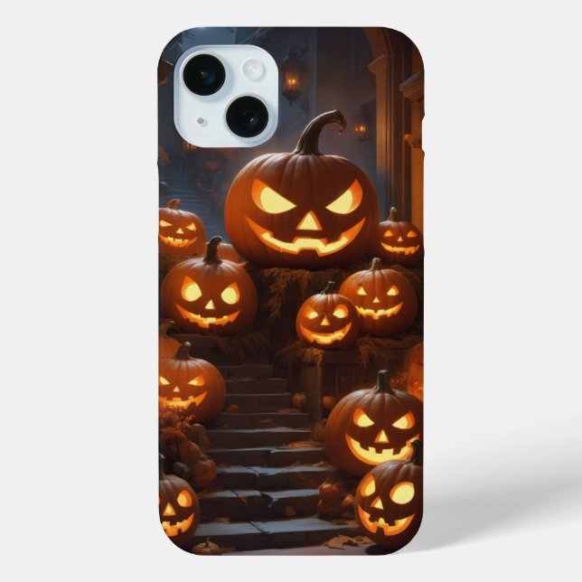 Halloween-Kürbis Case-Mate iPhone Hülle (Rückseite)