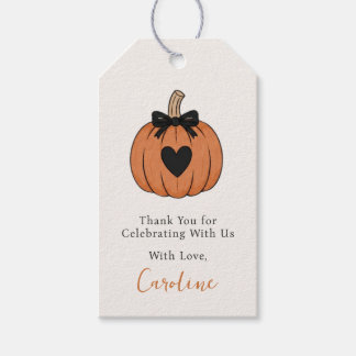 Halloween-Kürbis-Dankeschön-Anhänger Geschenkanhänger