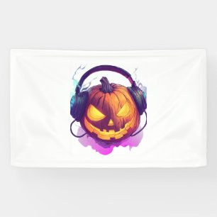Halloween-Kürbis-DJ-Party Banner