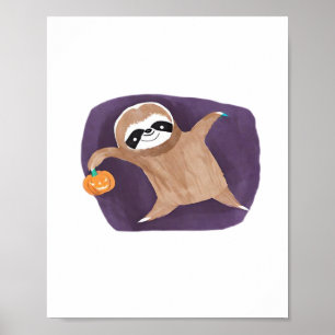 Halloween, Kürbis, Fledermaus, Spinne, Spinnennetz Poster