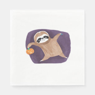 Halloween, Kürbis, Fledermaus, Spinne, Spinnennetz Serviette