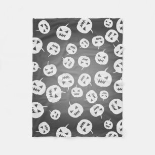 Halloween-Kürbis Fleecedecke