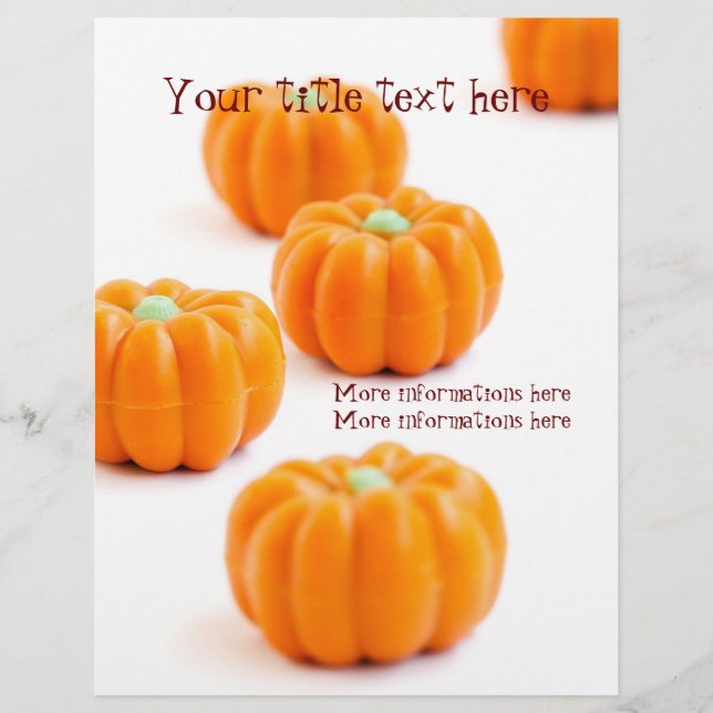 Halloween-Kürbis Flyer (Vorne)