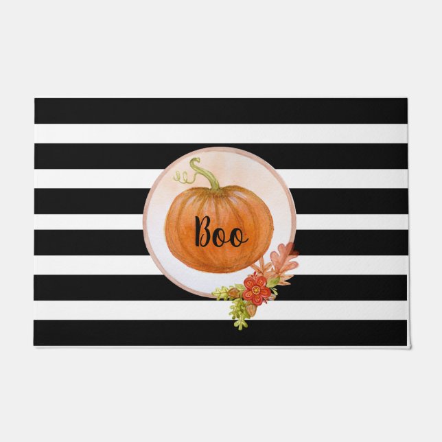 Halloween-Kürbis Fußmatte (Vorderseite)