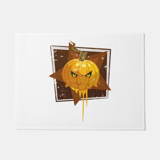 Halloween-Kürbis Fußmatte (Vorderseite)