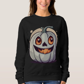 Halloween Kürbis Geist Sweatshirt