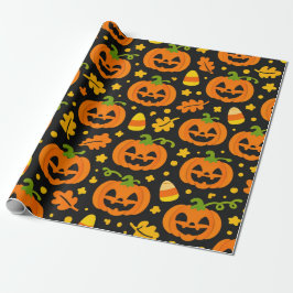 Halloween-Kürbis Geschenkpapier