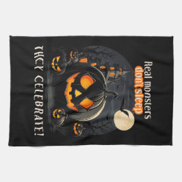 Halloween-Kürbis Geschirrtuch