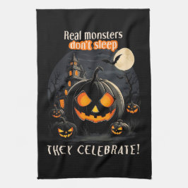Halloween-Kürbis Geschirrtuch