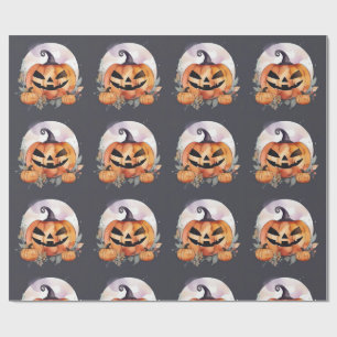 Halloween Kürbis. Halloween, Herbst Geschenkpapier