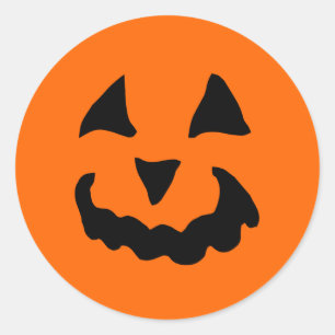 Halloween-Kürbis Halloween Runder Aufkleber