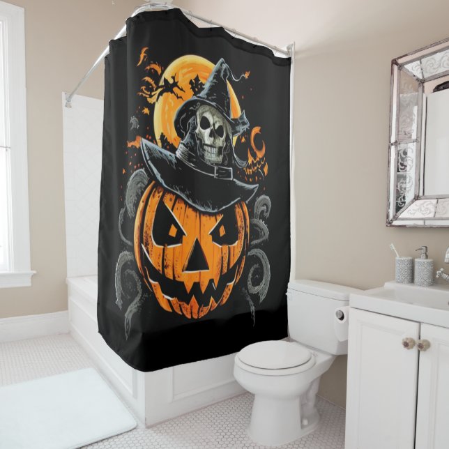 Halloween/Kürbis/Herbst/Herbst Duschvorhang (Beispiel)
