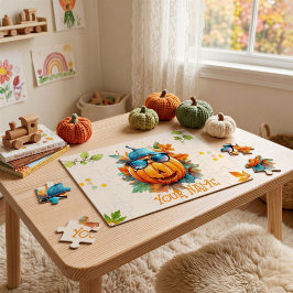 Halloween-Kürbis individuell angepasstes Kinderpuz