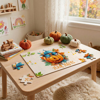 Halloween-Kürbis individuell angepasstes Kinderpuz