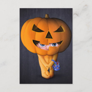Halloween-Kürbis Karte