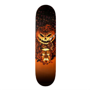 Halloween-Kürbis-König Skateboard