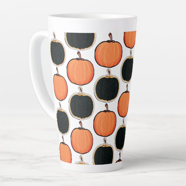 Halloween/Kürbis Latte Tasse (Linke Ecke)