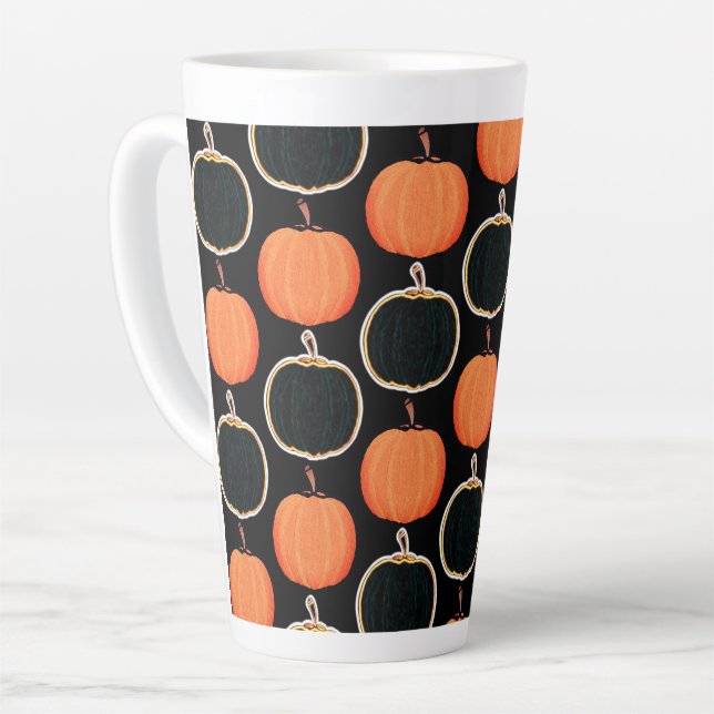 Halloween/Kürbis Latte Tasse (Linke Ecke)