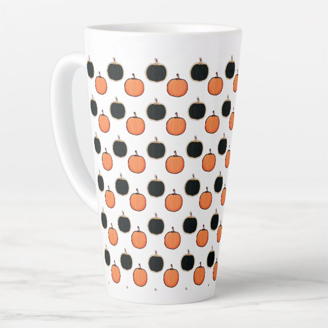 Halloween/Kürbis Latte Tasse (Linke Ecke)