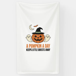 Halloween-Kürbis Lustiger Geist Vintage-Zitat_1 Banner