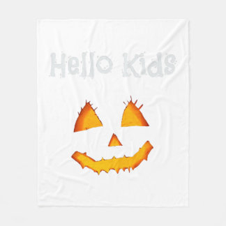Halloween-Kürbis Lustiger Gruß Kinder Fleecedecke