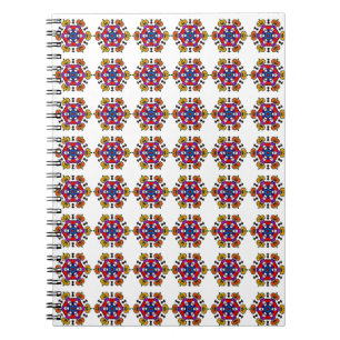 Halloween-Kürbis-Mandala Notizblock